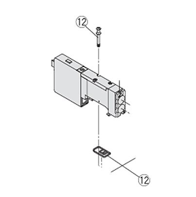 SMC 5/2 & 5/3 Solenoid Valve - Solenoid SQ1000 Series [SQ1000-GS]; 623-080