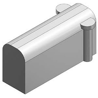 SMC S070 series End Plate for use with Valve, SS070M01-2A [SS070M01-2A]; 623-083