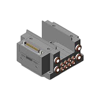 SMC SY3000 series 4 station One-Touch Fitting 4 mm Manifold Base for use with Valve, SS5Y3-10F1-04B-C4-NA [SS5Y3-10F1-04B-C4-NA]; 623-089