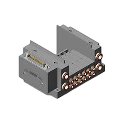 SMC SY3000 series 6 station One-Touch Fitting 4 mm Manifold Base for use with Valve, SS5Y3-10F1-06B-C4-NA [SS5Y3-10F1-06B-C4-NA]; 623-093