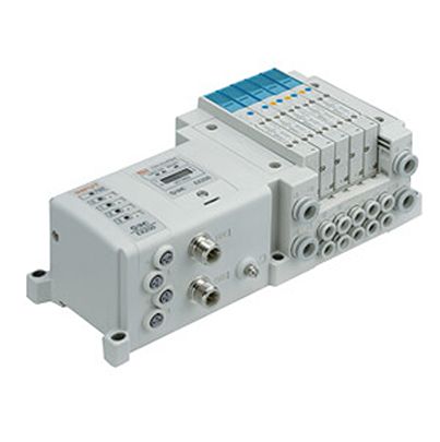 SMC SY3000 series 4 station One-Touch Fitting 6 mm Manifold Base for use with Valve, SS5Y3-10S0-04B-C6-NA [SS5Y3-10S0-04B-C6-NA]; 623-101