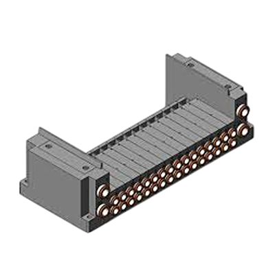 SMC SY3000 series 16 station One-Touch Fitting 6 mm Manifold Base for use with Valve, SS5Y3-10S0-16B-C6-NA [SS5Y3-10S0-16B-C6-NA]; 623-110