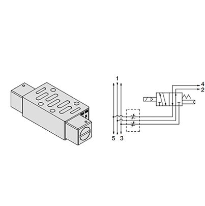 SMC Solenoid Valve - AXT Series [AXT503-23A]; 623-115