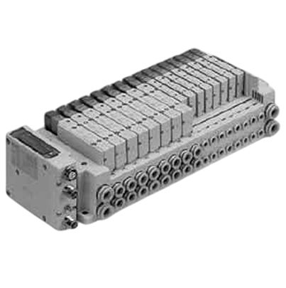 SMC SY5000 series 12 station One-Touch Fitting 6 mm Manifold Base for use with Valve, SS5Y5-10S0-12B-C6-NA [SS5Y5-10S0-12B-C6-NA]; 623-174