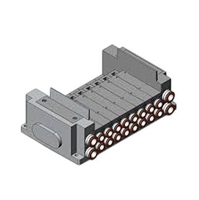 SMC SY5000 series 8 station One-Touch Fitting 6 mm Manifold Base for use with Valve, SS5Y5-11S0-08B-C6-NA [SS5Y5-11S0-08B-C6-NA]; 623-178