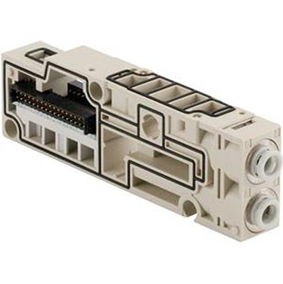 SMC SV2000 Manifold Block, SV2000-50-1A-C8 [SV2000-50-1A-C8]; 623-200