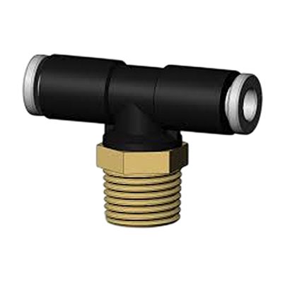 SMC KQ2T Series One-touch Fitting, Push In 6 mm to M5 x 0.8 Male, Threaded-to-Tube Connection Style, KQ2T06-M5A-X35 [KQ2T06-M5A-X35]; 623-261