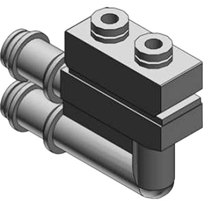 SMC VQ1000 Elbow Fitting Assembly, VVQ1000-F-LC6 [VVQ1000-F-LC6]; 623-289