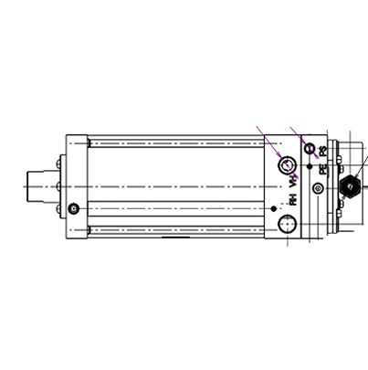 SMC Pneumatic Piston Rod Cylinder - XT581B90-H072-150P, XT Series [XT581B90-H072-150P]; 623-375