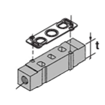 SMC SY3000 Spacer, SY3000-39-20A-Q [SY3000-39-20A-Q]; 623-480
