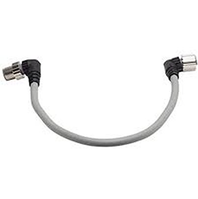 SMC Right Angle Male 4 way M12 to Right Angle Female 5 way M12 Sensor Actuator Cable, 220mm [EXA1-AC2]; 623-541