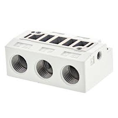 SMC SY5000 series Sub Base for use with Valve, SY5000-27-1-Q [SY5000-27-1-Q]; 623-750