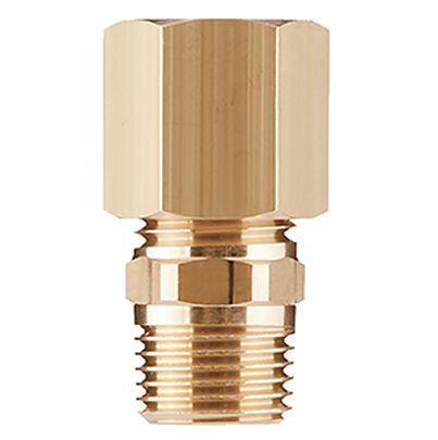 SMC H Self Align Fittings Series Straight Fitting, Tube 8 to G 1/4, Threaded-to-Tube Connection Style, H08-02S [H08-02S]; 623-856