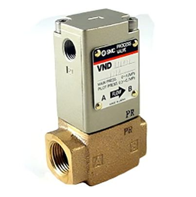 SMC 2/2 Solenoid Valve - Air VND104D Series [VND104D-8A]; 623-923
