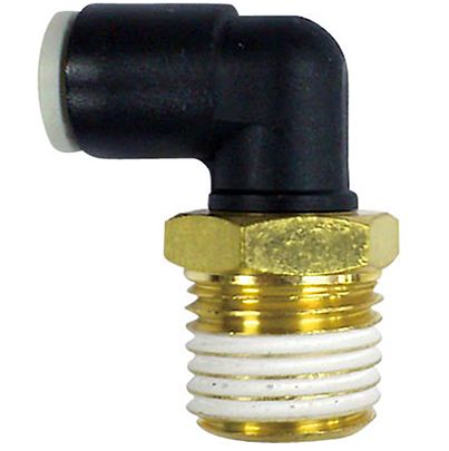 SMC KQ2L Series Elbow Fitting, Push In 8 mm to R 1/8 Male, Threaded-to-Tube Connection Style, KQ2L08-01A-X35 [KQ2L08-01A-X35]; 623-955