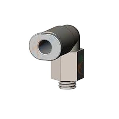SMC KQ2W Series Elbow Fitting, Push In 4 mm to M5 x 0.8 Male, Threaded-to-Tube Connection Style, KQ2W04-M5A-X35 [KQ2W04-M5A-X35]; 623-960