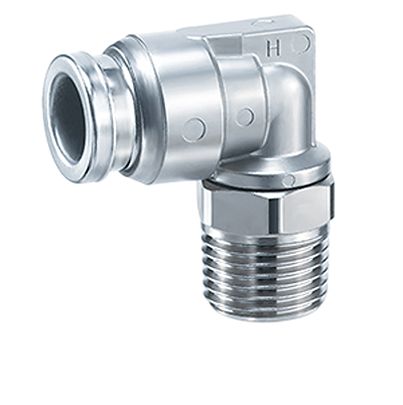 SMC KQG Series Elbow Fitting, G 1/8 to For tubing outside diameter 6 mm, Threaded Connection Style, KQG2L06-G01-F [KQG2L06-G01-F]; 623-964