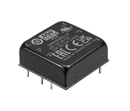 MEAN WELL SKMW40 DC-DC Converter, 15V dc/ 0 → 2667mA Output, 18 → 75 V dc Input, 40W, Surface Mount, [SKMW40G-15]; 624-586