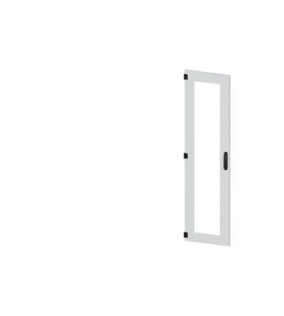 Siemens 8MF18 Series Glass, Steel RAL 7035 Glazed Door, 1800mm H, 450mm W for Use with SIVACON 8MF1 [8MF1870-2UT15-0BE2]; 624-900