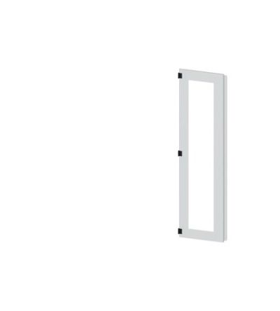 Siemens 8MF18 Series Glass, Steel RAL 7035 Glazed Door, 1800mm H, 450mm W for Use with SIVACON 8MF1 [8MF1870-2UT25-0BE2]; 624-993