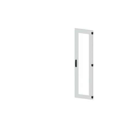Siemens 8MF18 Series Glass, Steel RAL 7035 Glazed Door, 1800mm H, 450mm W for Use with SIVACON 8MF1 [8MF1870-2UT14-0BE2]; 625-129