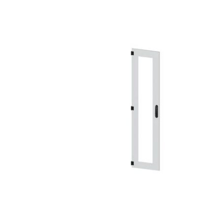 Siemens 8MF18 Series Glass, Steel RAL 7035 Glazed Door, 1800mm H, 400mm W for Use with SIVACON 8MF1 [8MF1840-2UT15-0BE2]; 625-366