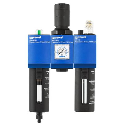 PREVOST G 3/8 Filter Regulator Lubricator, 25μm Filtration Size [ATU T2510102]; 625-619