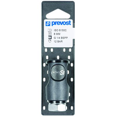 PREVOST Composite Body Female Pneumatic Quick Connect Coupling, G 1/2 Female Female Thread [CSI 081103CP]; 625-654
