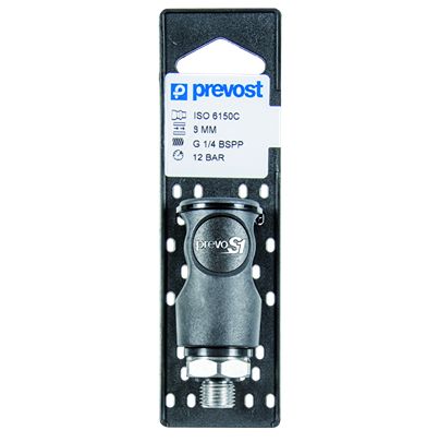PREVOST Male Pneumatic Quick Connect Coupling, G 1/2 Male Male Thread [CSI 081153CP]; 625-658