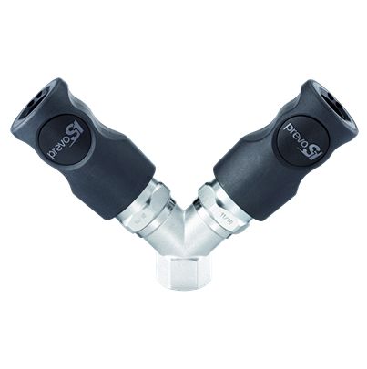 PREVOST Composite Body Female Pneumatic Quick Connect Coupling, G 1/2 Female Female Thread [CSI 088103]; 625-666