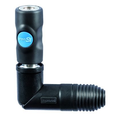 PREVOST Composite Body Female Safety Swivel Quick Connect Coupling, G 1/4 Female Female Thread [ISI 061101SW]; 625-694