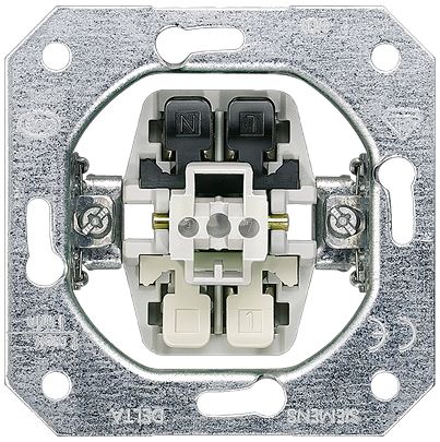 Siemens 1 Way Rocker Switch Grid Module 10A, DELTA Series [5TD2116-0KK]; 627-008