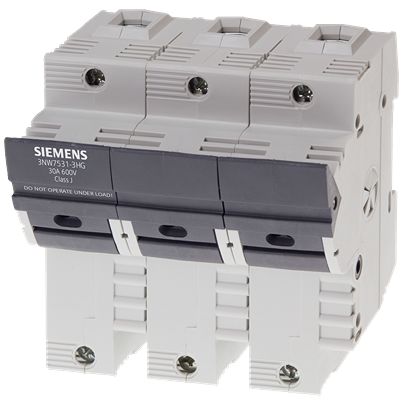 Siemens 30A Fuse Holder, 3P, 600V [3NW7531-3HG]; 627-018