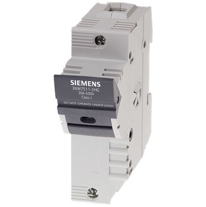 Siemens 30A Fuse Holder for Class Jmm Fuse, 1P, 600V [3NW7511-3HG]; 627-082