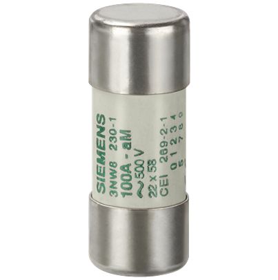 Siemens 25A Cartridge Fuse, 22.2 x 58mm [3NW8210-1]; 627-086