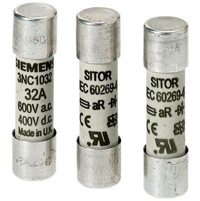 Siemens 2A Cartridge Fuse, 10 x 38mm [3NC1202-0MK]; 627-089