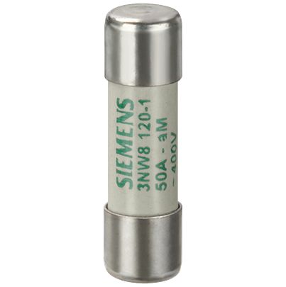 Siemens 12A Cartridge Fuse, 14 x 51mm [3NW8106-1]; 627-173