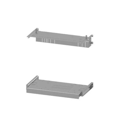 Siemens Grey 4 Gang Mounting Plate Sheet Steel Mounting Plate [8PQ6000-5BA26]; 627-182
