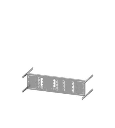 Siemens Grey 4 Gang Mounting Plate Sheet Steel Mounting Plate [8PQ6000-8BA10]; 627-358