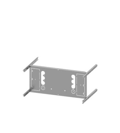 Siemens Grey 4 Gang Mounting Plate Sheet Steel Mounting Plate [8PQ6000-8BA26]; 627-360
