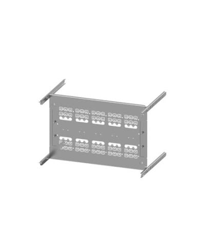 Siemens Grey 3 Gang Mounting Plate Sheet Steel Mounting Plate [8PQ6000-8BA33]; 627-362