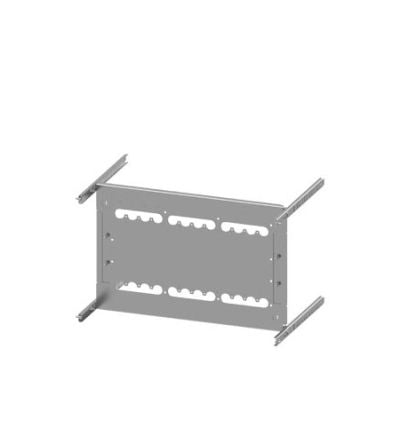 Siemens Grey 3 Gang Mounting Plate Sheet Steel Mounting Plate [8PQ6000-8BA36]; 627-363