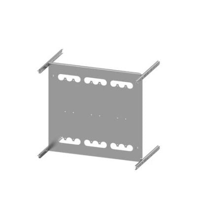 Siemens Grey 3 Gang Mounting Plate Sheet Steel Mounting Plate [8PQ6000-8BA55]; 627-367