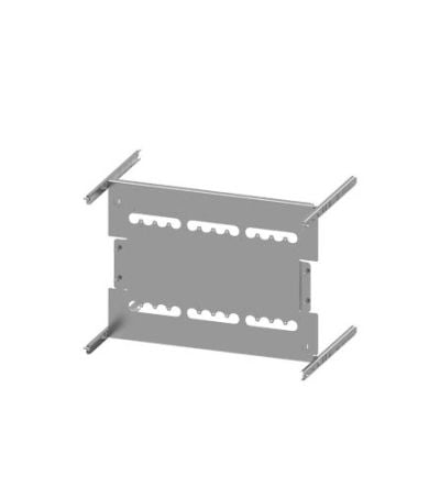 Siemens Grey 3 Gang Mounting Plate Sheet Steel Mounting Plate [8PQ6000-8BA38]; 627-404