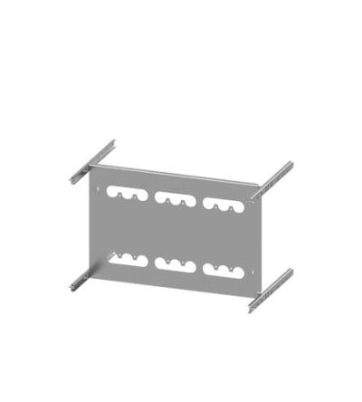 Siemens Grey 3 Gang Mounting Plate Sheet Steel Mounting Plate [8PQ6000-8BA54]; 627-407