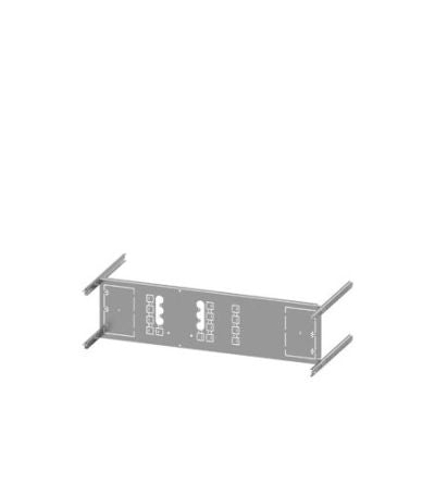 Siemens Grey 4 Gang Mounting Plate Sheet Steel Mounting Plate [8PQ6000-8BA07]; 627-442