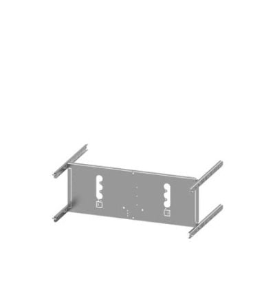 Siemens Grey 4 Gang Mounting Plate Sheet Steel Mounting Plate [8PQ6000-8BA11]; 627-443