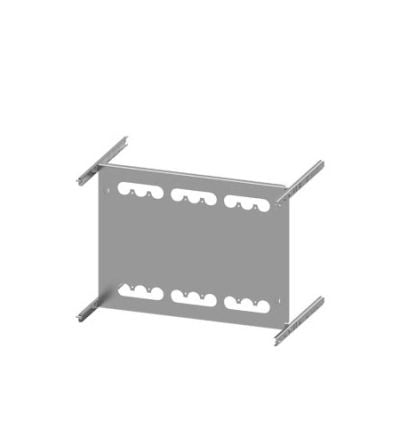 Siemens Grey 3 Gang Mounting Plate Sheet Steel Mounting Plate [8PQ6000-8BA56]; 627-455