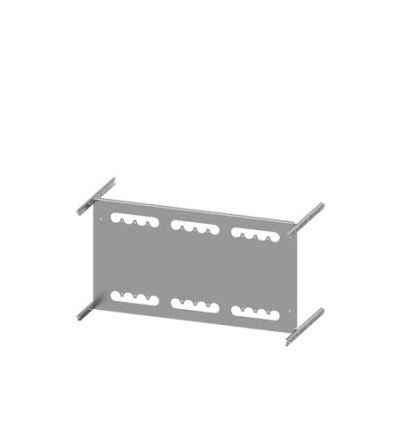 Siemens Grey 4 Gang Mounting Plate Sheet Steel Mounting Plate [8PQ6000-8BA63]; 627-457