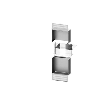 Siemens 8PQ Series Grey Sheet Steel Partition Panel, 2000mm H, 600mm W, 800mm D, for Use with 3WL Air Circuit Breaker [8PQ5000-5BA14]; 627-476